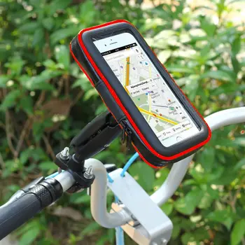 Naujas Atnaujinti Universalus Dviratis Motociklas MTB Dviratis Telefono Laikiklis Vandeniui Maišą Atveju tvirtinimas ant Rankenos Laikiklis iPhone Samsung GPS