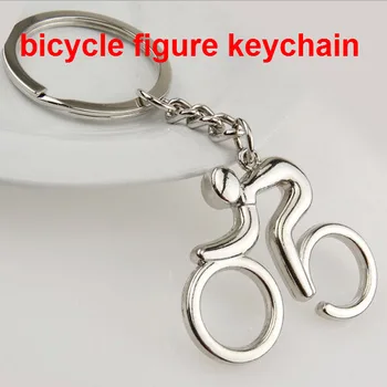 1pc MTB metalo Sportiškas važiavimas dviračiu žmogus, Kelių dviračių pav key chain paketų prižiūrėtojų raktinę pakabukas suvenyrų kūrybos dviračių Ciklo meilužis dviratininkas