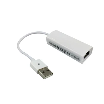 USB 2.0 Ethernet Adapter USB į RJ45 Lan Tinklo plokštė, skirta 