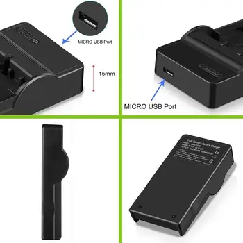 Conenset NT-BLH7E BLH7PP USB kroviklis Skirtas Panasonic Lumix DMC-GM1 DMC-GM5 DMC-GF7 DMC-GF8 DMC-GF9 Fotoaparato Baterijos