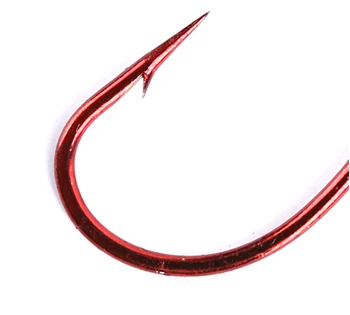 Autentiškas Norvegija Mustad kabliukai 7766np# Raudona Tarpon kraujo kablys spygliuota kablys vandenyno roko žvejybos jūros paplūdimys, žvejyba, žvejybos reikmenys