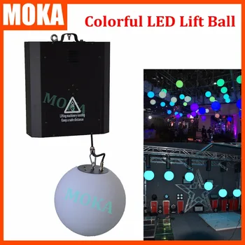 RGB spalvotu LED vamzdžio pakėlimo sistema Dmx Valdymo gervė led kėlimo kamuolys LED šviesos efektas patalpų apdailos diskoteka baras kamuolys