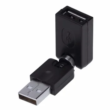 360 Laipsnių Rankenėlę, USB2.0 Malė į Mini USB Female Adapter / USB 2.0 vyrų ir moterų Konverteris Adapteriu KOMPIUTERIO Darbalaukį