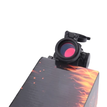 1x22 SAR Red Dot Akyse su Raudona 7 Ryškumą Multi-coated Tinka 20mm Weaver Mount Bazės Medžioklės