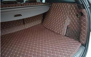 Geras! Pilnas komplektas kamieno kilimėliai Mercedes Benz GLE 300 320 350 2017-patvarus kilimai linijinių krovinių už GLE350 2016,Nemokamas pristatymas