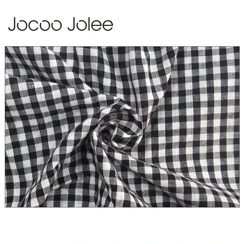 Jocoo Jolee Off Peties Pledas Palaidinė Su Varčias Moterų Žibintų Lankas Rankovės Prarasti Streetwear Marškinėliai Rudenį Naują Atsitiktinis Atvykimas
