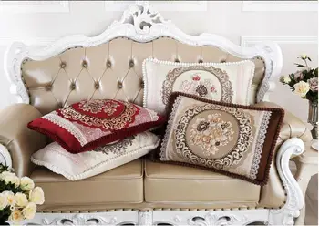 Klasikinis Europoje Pagalvėlių Apvalkalus Stačiakampio Gėlių Mesti Pagalvės Užvalkalą Elegantiškas Dekoratyvinis Sofa Automobilių Pagalvėlė Atveju Namų Tekstilės