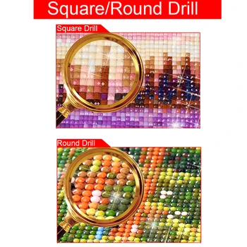 Kvadratiniu/Apvalus DIY 5D Diamond Mozaikos, Spalvingos muzikos pastaba Diamond Tapybos Kryželiu Rinkiniai Diamond Siuvinėjimo YM