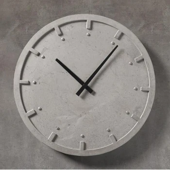 Kūrybinė asmenybė šiuolaikinės minimalistinės erdvinis geometrinis tekstūros paramos betono laikrodis silikono formos