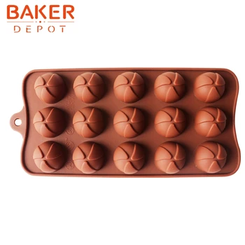 Silikono torto formos bakeware šokolado formų naujas 15 grotelių kamuolys želė desertas pelėsių SICM-115-24