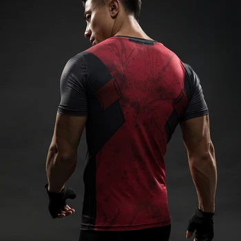 Įdomus Deadpool Marškinėliai Tee 3D Atspausdintas T-marškinėliai Vyrams, Sporto Drabužiai Vyrų Viršūnes Juokingi Marškinėliai Supermenas Deadpool Kostiumas Ekranas