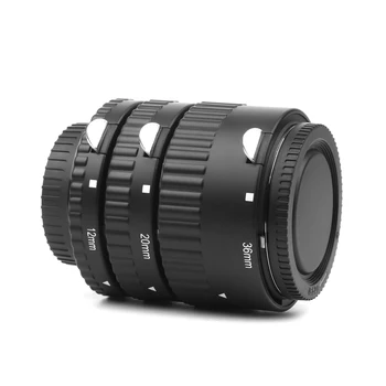 12mm, 20mm, 36mm Auto Focus Macro Extension Tube Nustatyti Nikon d3200 FOTOAPARATAS, AF, AF-S D G ir VR objektyvas Fotoaparatą Nikon Priedai