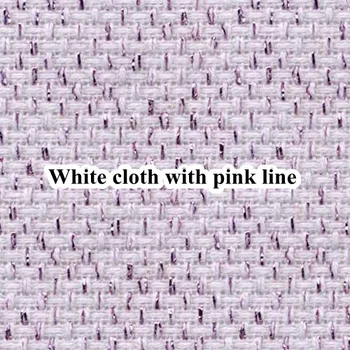 60X80CM 14ct balta medžiaga juoda linija aukso linija, mėlynos, rožinės kryželiu audinys puikus perlas 