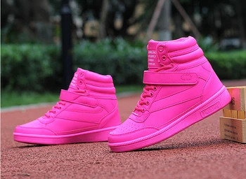 Akexiya Naują pavasario rudens batai aukštakulniai rožinės spalvos bateliai moterims laisvalaikio bateliai aukštis padidėjo aukštos viršų batai suaugusiems 35-40 DYDIS