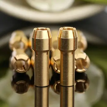 10vnt Dremel Priedai 3.2 mm, Žalvario Collet Mini Gręžimo Griebtuvas Dremel Įvorės Adapterio Rinkinys, skirtas Rotaciniai Įrankiai 4.3 mm Kotu