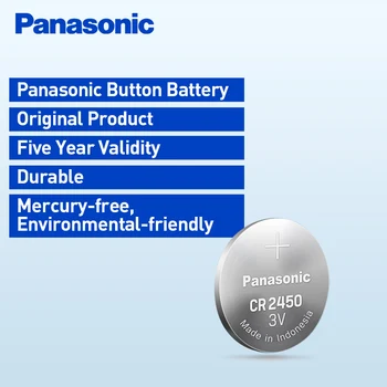 Panasonic 10x 3V Ličio Monetos Ląstelių Mygtuką Baterijos CR2450 DL2450 BR2450 LM2450 KCR5029 EE6230 LED Žibintai Žaislai, Laikrodžiai