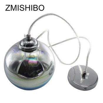 ZMISHIBO E27 LED Pakabukas Žibintas 3D Spalvinga Serija Stiklo Lašas Šviesos 