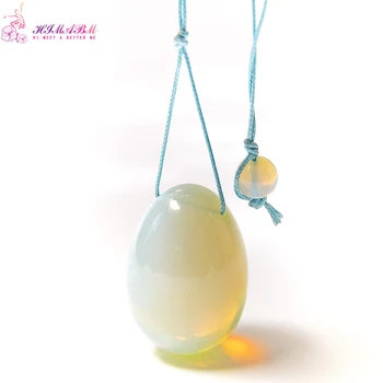 HIMABM 1 vnt didelis dydis Opal jade kristalas brangakmenio kiaušinių Dubens Raumens Makšties Ben Wa yoni kiaušinių Kegel pratimai