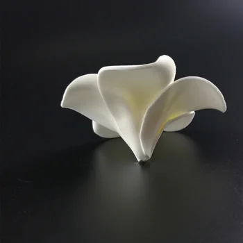 50Pcs Didelis 6cm Plumeria Havajų Putų Frangipani Gėlė, Dirbtinio Šilko Netikrą 