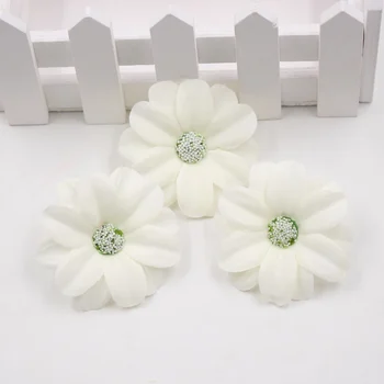 10vnt 5,5 cm Dirbtinio Šilko aukštos kokybės saulėgrąžų gėlių galvos vestuvių dekoravimas 