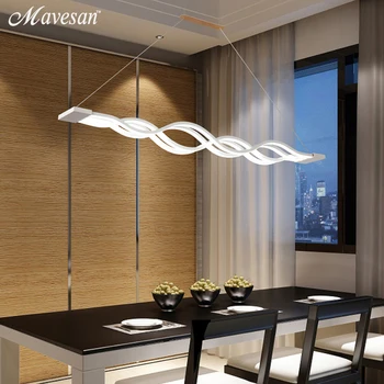 Kūrybos sieniniai šviestuvai Led šiuolaikinės Virtuvės Akrilo+Metalinių pakabų kabinti lubų lempa valgomasis kambarys lašas lubų šviesos