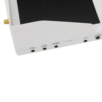 Geriausia RX-LCD5802 32CH Raceband 5.8 G 7 Colių Įvairovę Imtuvas Monitorius su Build-in, Baterija FPV Multicopter(White Edition)