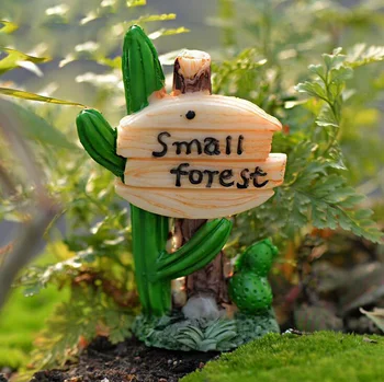 Kaktusas Miniatiūriniai Gėlių Statulėlės, pasakos sodo Puošmena Paveikslas Namų Pyragas papuošalai animacinių filmų statula dervos amatų žaislas TNB116