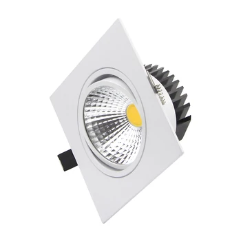 Super Šviesus Įleidžiamas LED Pritemdomi Aikštėje Downlight 9W 7W 12W 15W COB Lubų Nišoje Plafond Lempos Patalpų Lengvosios AC110V 220V