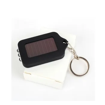 Išgalvotas&Fantazijos Naujas Mini Nešiojamas Saulės Energijos Energijos Įkraunamas LED Žibintuvėlis Keychain Avarinės Šviesos Žiedas Turėtojas Spalvų