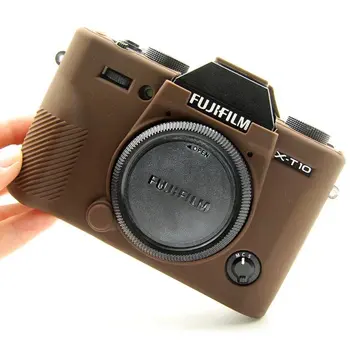 Aukštos Kokybės Silikono Fotoaparato krepšys Krepšys Padengti Fujifilm X-T20 XT20 X-T10 XT10 Kamera 4 Spalvų,Nemokamas Pristatymas Odinis dėklas, Maišelis