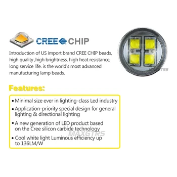 2x Didelės Galios T25 3157 80W CREE Chip XBD LED Lemputės Posūkio Signalo, Stabdžių Lemputės, Stabdžių-iki Rūko Žibintai DRL Balta/Raudona/Geltona DC12-24V