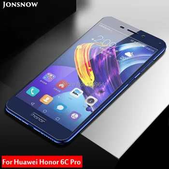 2D Visą Ekraną Padengti Huawei Honor 6C Pro Grūdintas Stiklas Screen Protector 5.2 colių 9H Sprogimų Filmas