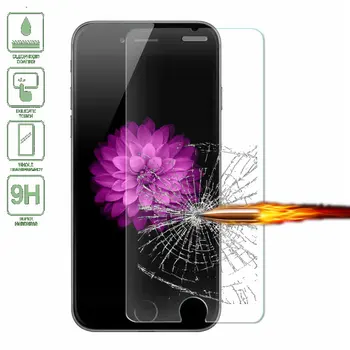 Apsauginis stiklas ant iPhone 4 5s 6 7 9H 2.5 D Ultra Plonas Sprogimui atsparus Grūdintas Stiklas Screen Protector, iPhone 8 Plus X