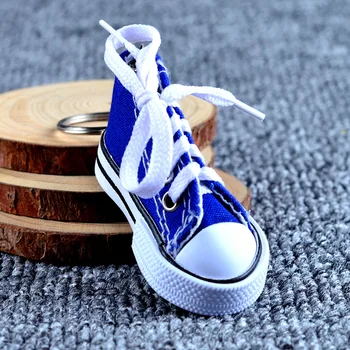 Saldainiai Asorti Spalvų 3D sneaker keychain modeliavimas drobė batai raktų žiedas lėlės priedai vaikams Maišas kabo papuošalai