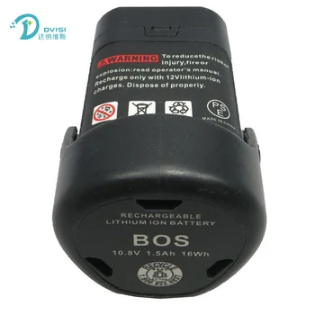 DVISI už Bosch 10.8 V, 1500 mah Įkraunamos Baterijos, elektriniai Įrankiai Li-ion Baterija Bosch2 607 336 014,2 607 336 864,BAT411