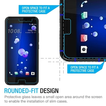 2.5 D Screen Protector Plėvelė HTC U11 Plius U11+ U Ultra 10 evo Vienas X10 X9 A9s m9s M10 10 Noras Pro Gyvenimo būdo Grūdintas Stiklas