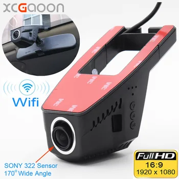 XCGaoon Wifi, Automobilių DVR Registrator Skaitmeninio Vaizdo įrašymo Kameros Brūkšnys Kamera 1080P Naktį Versija Novatek 96655, Cam Gali Pasukti