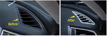 Aukštos Kokybės Mazda 6 Atenza Sedanas & Sedanas 2016 2017 ABS prietaisų Skydelio Oro Kondicionavimo sistema KINTAMOSIOS srovės Lizdo Angos Dangtelio Lipdukas Apdailos 2 Vnt.