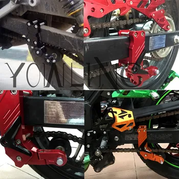 Universalios Aliuminio Grandinės Įtempėjas Grandinės įtempiklis Varžtas ant Ritinio Reguliuoti Motociklo ATV Dirt Bike Chopper Motokroso reguliatorius