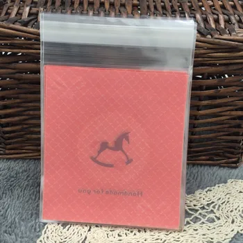 Nemokamas pristatymas 100vnt/daug 10X11cm Slapukas pakuotės rožinė cockhorse lipnios plastikinius maišelius užkandžių sausainiai kepimo paketą