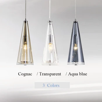 Crystal led sieniniai šviestuvai, lempos blizgesio su E14 edison lemputė šiuolaikinės priedai veltiniams, vilna lempa stiklo atspalvį, virtuvės, valgomojo apšvietimas